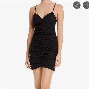 NWT Likely Elegant Black Ruched Dress